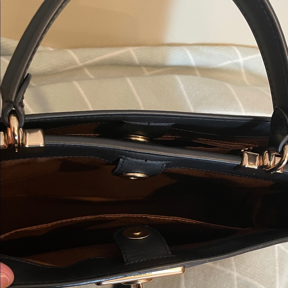 Coach Signature Brown and Black Satchel - Picture 5 of 7